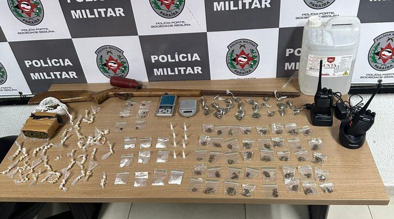 Polícia Militar apreende arma e drogas durante incursão em comunidade da zona sul da Capital