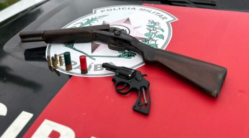 Polícia Militar prende ‘armeiro’ do crime em Cabedelo e apreende mais duas armas de fogo na região