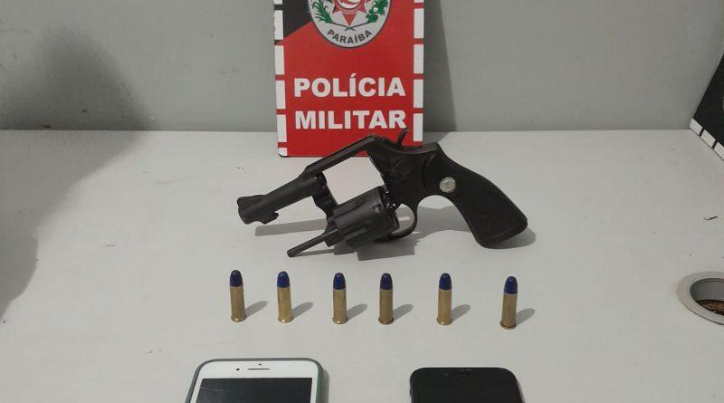Polícia Militar prende integrante de facção com arma em festejo junino na cidade de Mamanguape