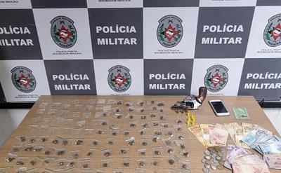 Suspeito de tráfico é preso com arma, munições e drogas na zona sul de João Pessoa