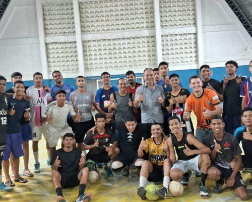 Vereador Bruno Faustino prestigia evento de Futsal do Esporte Clube Bahia