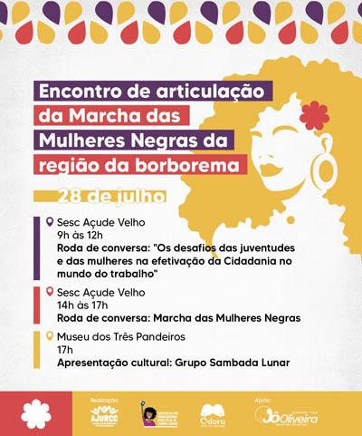Encontro de Articulação da Marcha das Mulheres Negras da região da Borborema acontece em Campina Grande