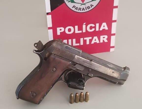 NO SERTÃO: Polícia Militar prende condutor por porte ilegal de arma durante fiscalização de trânsito