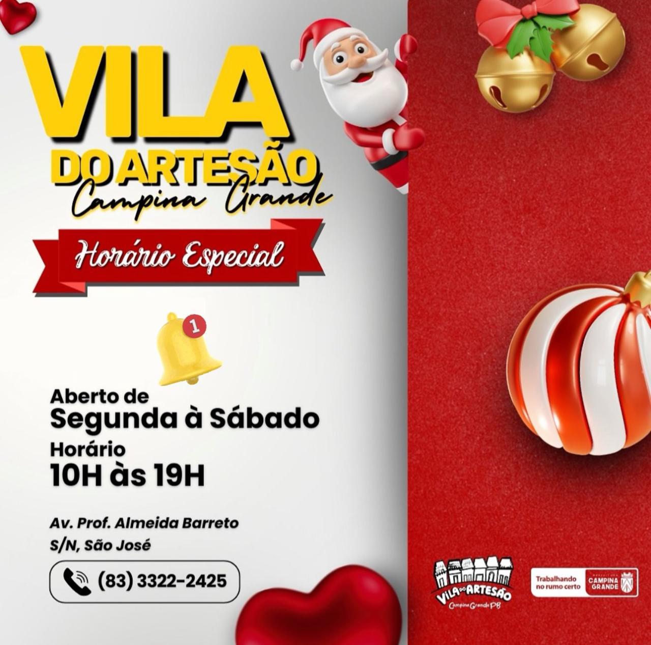 Vila do Artesão inicia nesta quinta-feira eventos da programação especial de Natal