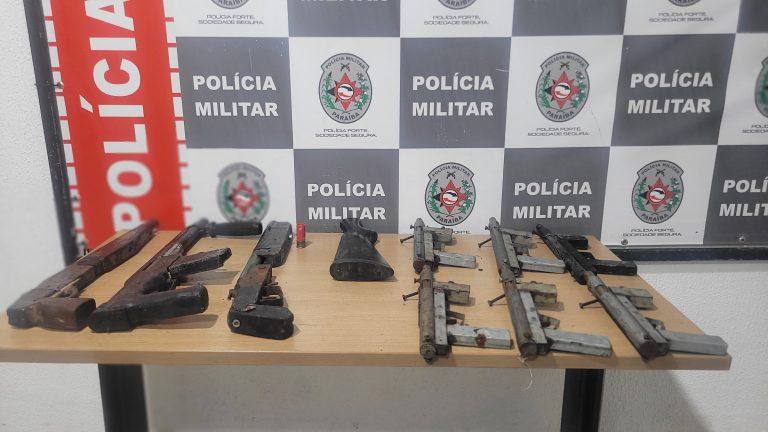EM 24 HORAS: Polícia Militar apreende 17 armas de fogo na grande João Pessoa