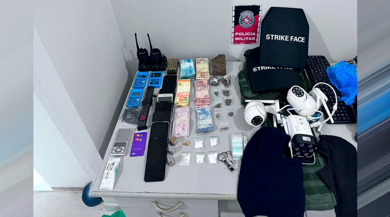 Polícia Militar desarticula tráfico de drogas e prende suspeitos em Santa Rita