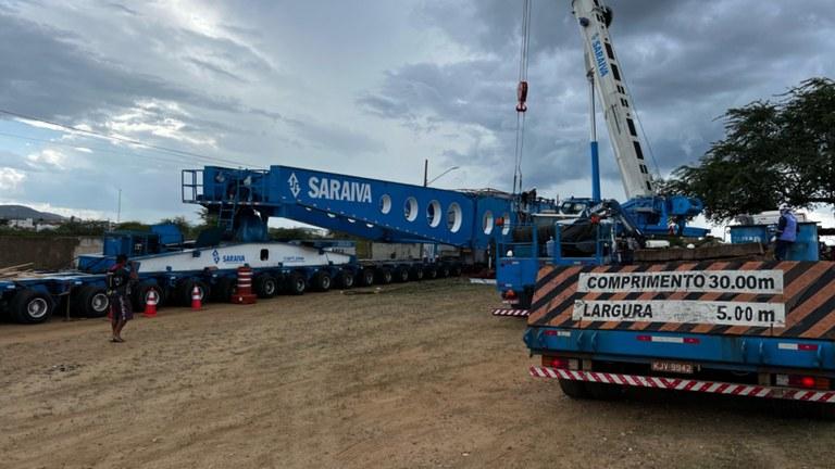 DER-PB coordena transporte de transformador para usina eólica em Nova Palmeira com apoio de órgãos de segurança