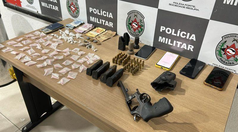Operação apreende arma, munições, carregadores e drogas em João Pessoa