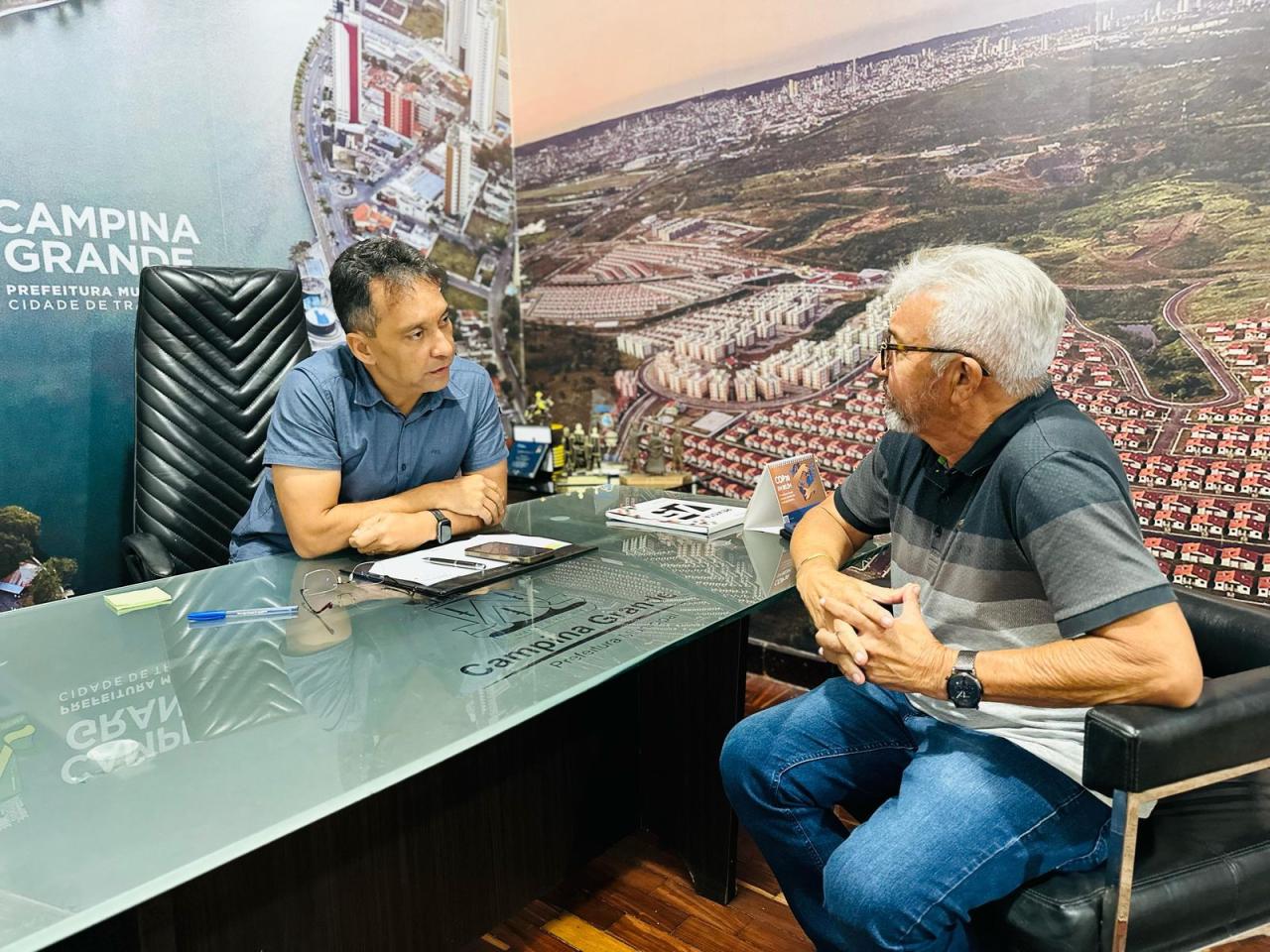 Nelson Gomes se reúne com Fábio Ramalho para traçar metas da gestão em Campina Grande