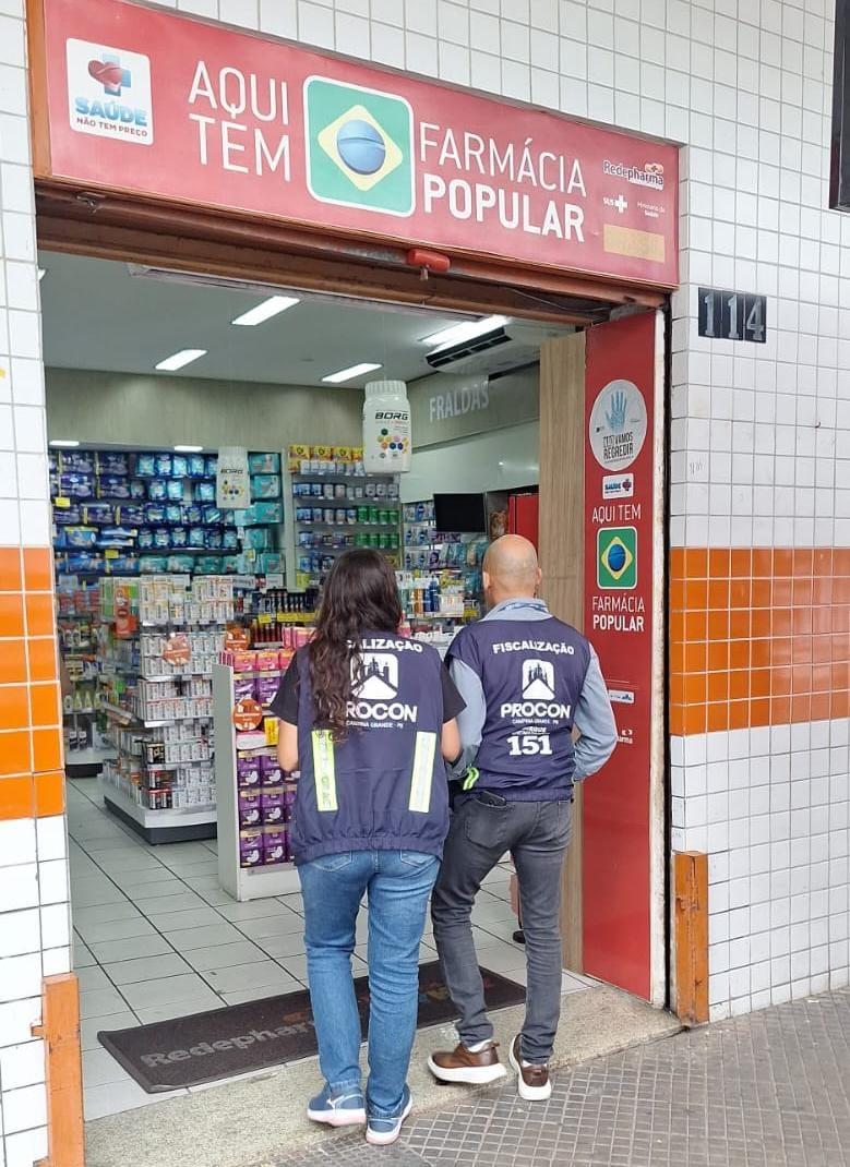 Procon de Campina Grande intensifica fiscalização para garantir direitos no Programa Farmácia Popular