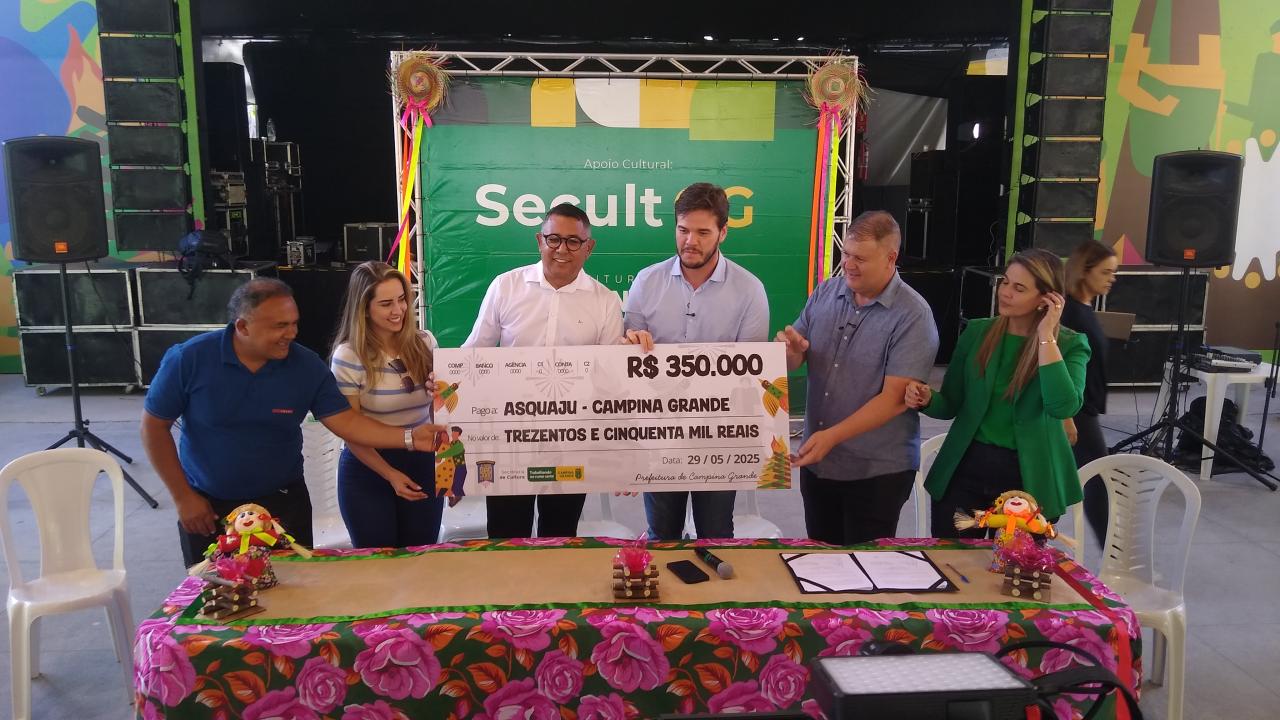 Asquaju-CG recebe repasse do maior convênio entre Prefeitura de Campina Grande e quadrilhas juninas