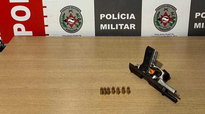 Polícia Militar apreende pistola durante reforço da segurança na cidade de Cabedelo