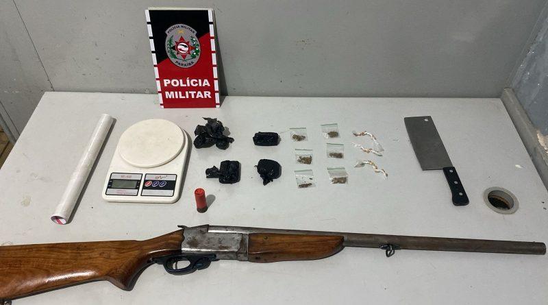 Adolescente é apreendido com arma e drogas no litoral norte da Paraíba