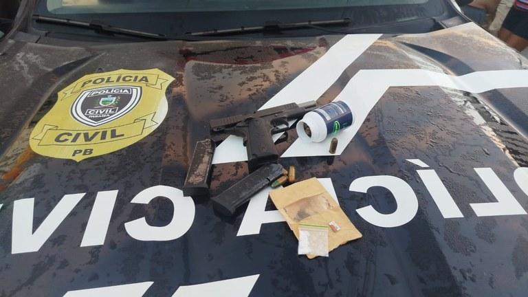 EM MAMANGUAPE: Polícia Civil prende suspeitos de homicídio e apreende armas de fogo no Litoral Norte