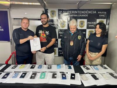 Polícia Civil da Paraíba devolve 50 celulares furtados durante São João de Campina Grande