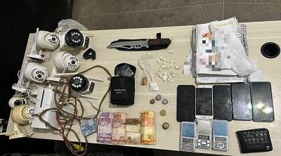 PM apreende material do tráfico com acusado que tem extensa ficha criminal em Cajazeiras