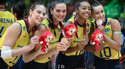Brasil bate o Japão e conquista o bronze no Mundial de vôlei