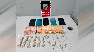 Em ações distintas, PM prende suspeitos por tráfico e apreende drogas na região de Mamanguape
