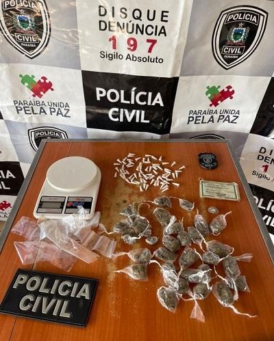 EM LAGOA SECA: Polícia Civil prende mulher em flagrante por tráfico de drogas