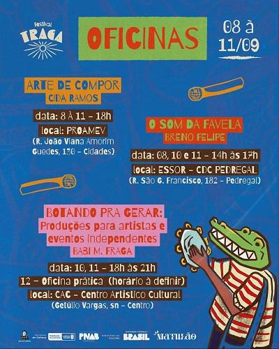 Festival TRAGA! inicia oficinas e movimenta periferias e o centro de Campina Grande