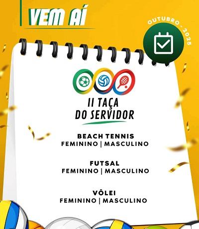 II Taça do Servidor promete movimentar Campina Grande em outubro; inscrições já estão abertas