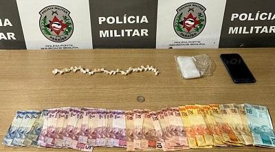 PM prende suspeito de atuar no tráfico em condomínio popular da zona sul da Capital
