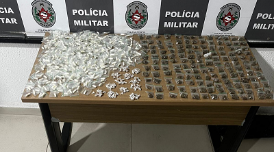 Polícia Militar apreende mais de 700 porções de drogas na Capital