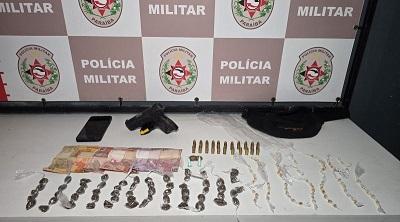 Polícia Militar realiza apreende arma de fogo e drogas na cidade de Cabedelo