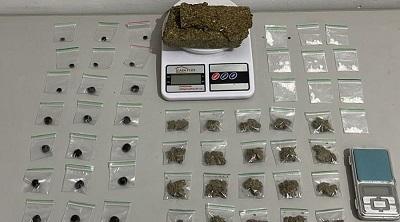Suspeito é preso com material do tráfico de drogas dentro de uma sacola em Santa Rita