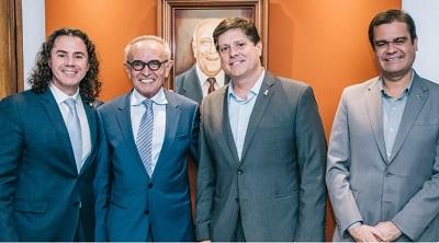 Cícero se reúne com o MDB nacional e com o ministro Renan Filho para discutir futuro político e obras de mobilidade