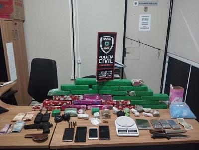 OPERAÇÃO ARES: Polícia Civil desarticula organização criminosa, prende oito suspeitos e apreende 40kg de drogas