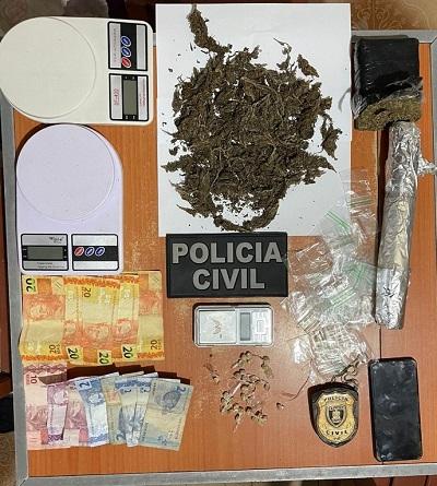 EM LAGOA SECA: Polícia Civil prende homem em flagrante por tráfico de drogas na zona rural do município