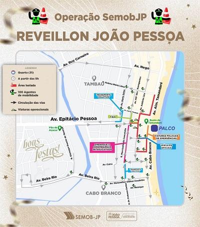 Fim de ano Semob-JP define operação de trânsito e reforça linhas de ônibus para o Réveillon na Capital