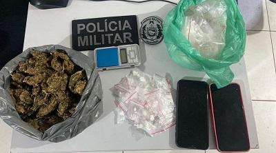 Polícia Militar desarticula ponto de tráfico de drogas em Cabaceiras