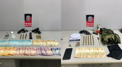 Polícia Militar detêm suspeitos e apreende armas de fogo na cidade de Santa Rita