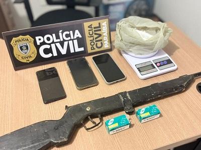 OPERAÇÃO ÁGUA TURVA: Polícia Civil prende dois investigados por tráfico de drogas em Poço Dantas