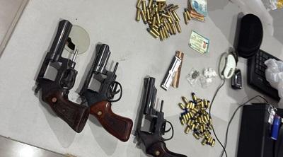 Polícia Militar prende cinco suspeitos com armas e frustra ataque a tiros na cidade de Itabaiana