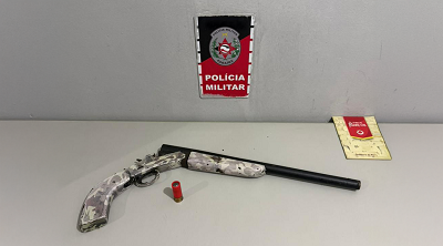 Polícia Militar apreende arma do fogo após confronto em Santa Rita