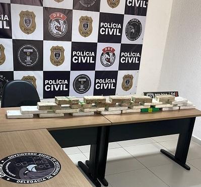 DRACO: Polícia Civil prende três suspeitos com carga de drogas avaliada em quase R$ 1 milhão