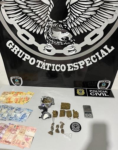 EM POCINHOS: Polícia Civil prende homem por tráfico de entorpecentes