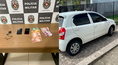 RESPOSTA RÁPIDA: Polícia Militar prende dupla e recupera veículo roubado em João Pessoa