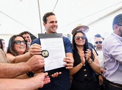 Governador Lucas Ribeiro entrega primeira etapa da Transparaíba em Sossego e reforça o abastecimento de água no Curimataú