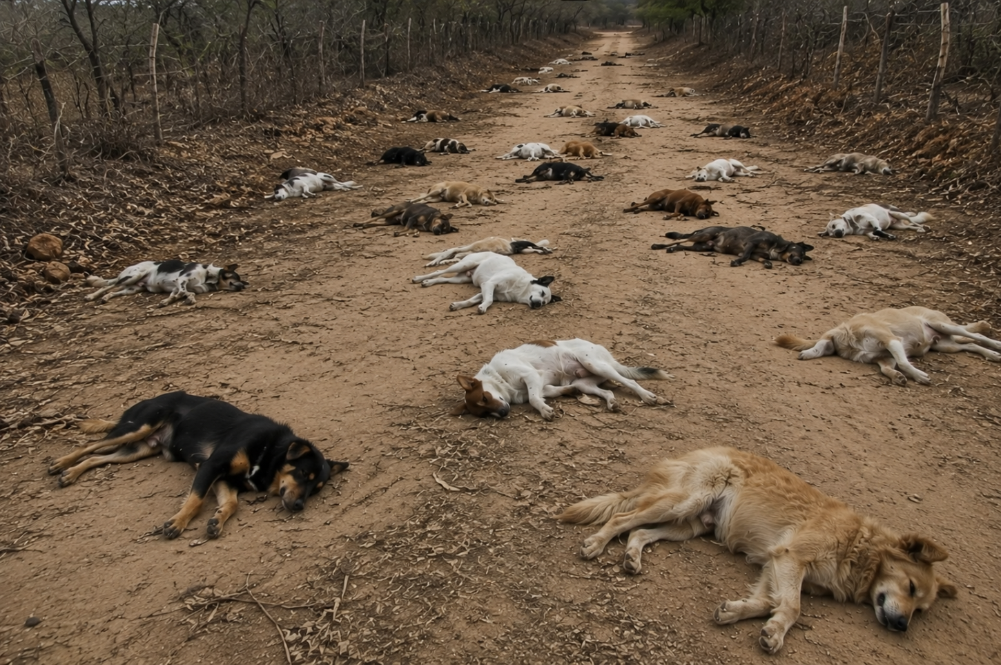 Morte de mais de 60 cães no município de Teixeira, no Sertão paraibano, provocou indignação e revolta entre os moradores.