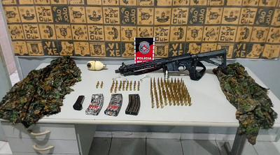 Polícia Militar apreende fuzil e prende suspeito após confronto na cidade de Bayeux