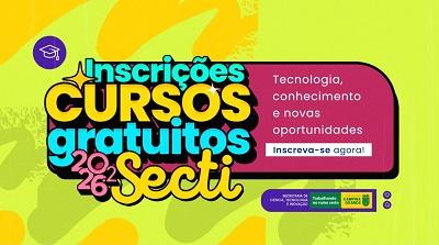 Secretaria de Ciência, Tecnologia e Inovação abre 300 novas vagas para cursos gratuitos de tecnologia em Campina Grande