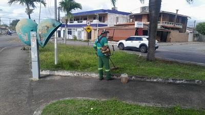 João Pessoa: Praças nos bairros de Jaguaribe e Colinas do Sul recebem serviços de zeladoria durante a semana