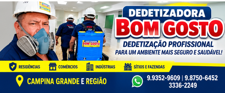 DEDETIZADORA BOM GOSTO